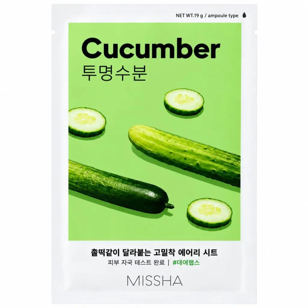 Missha - Cucumber Sheet Mask 19g