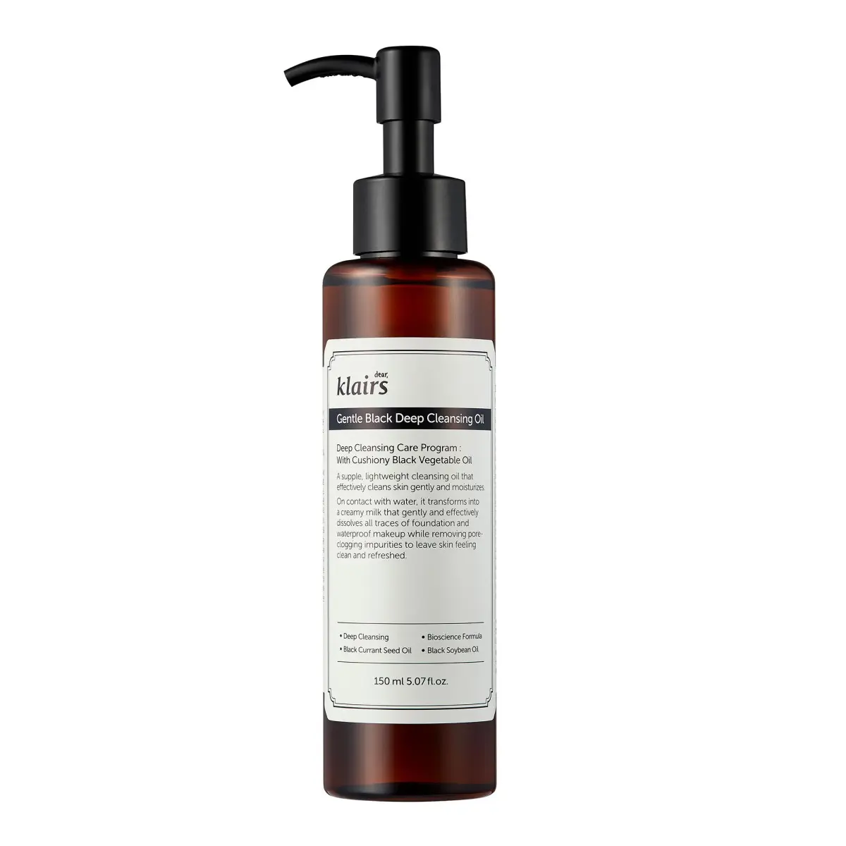 Klairs Gentle Black Deep Cleansing Oil